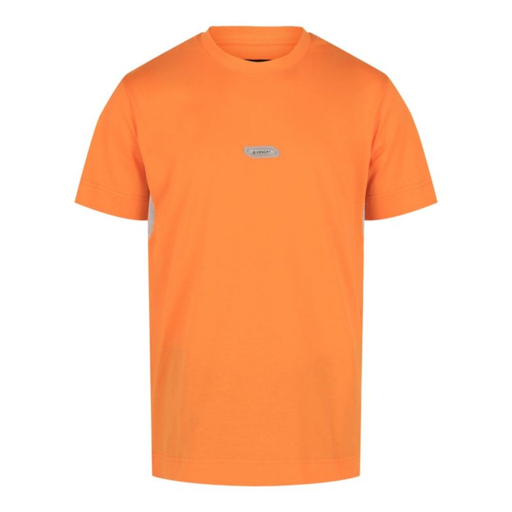 Givenchy Logo Crewneck Short-Sleeve T-Shirt Orange Mens
